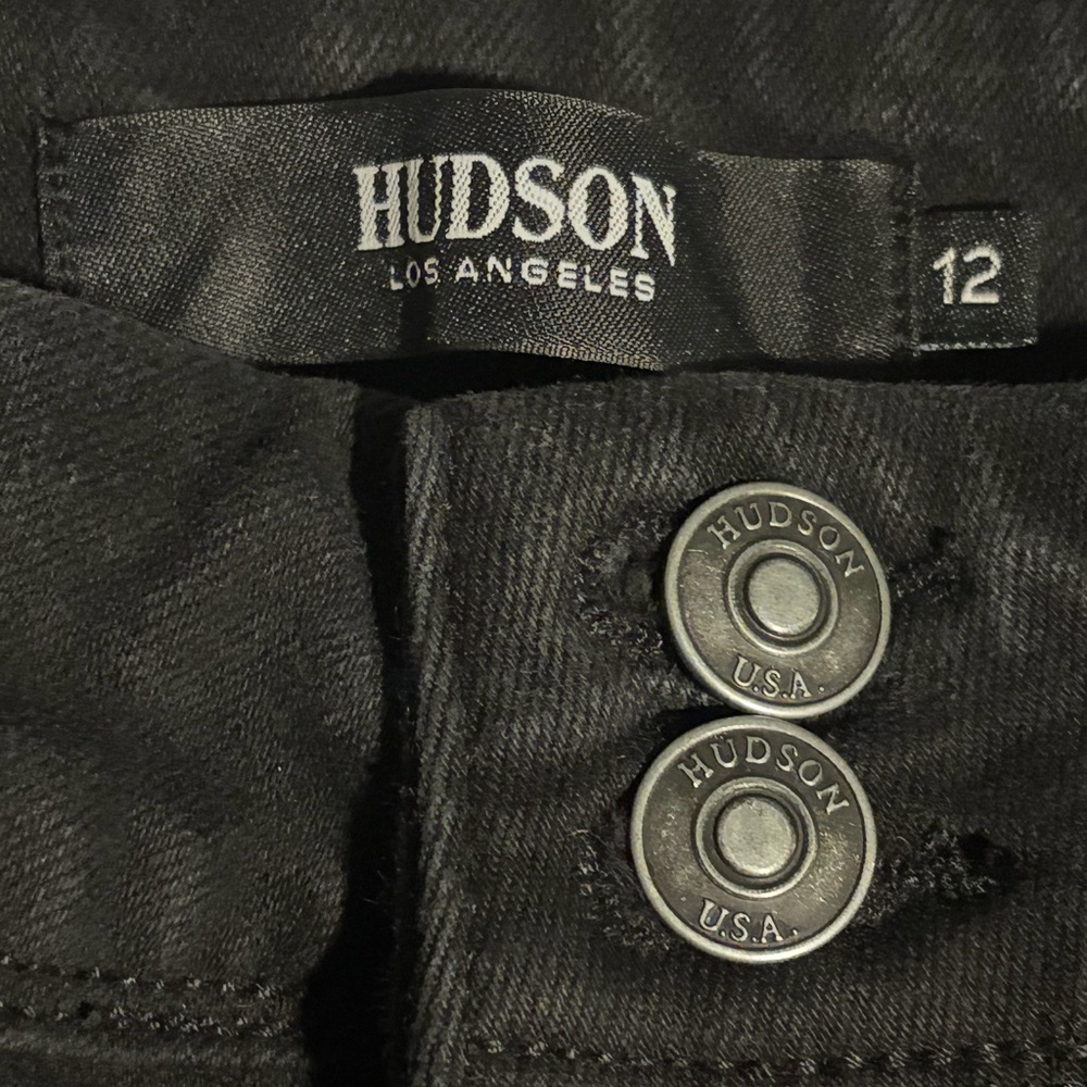 Hudson Jeans Black Beth Mid-Rise Baby Bootcut Petite Jean - Picture 5 of 6